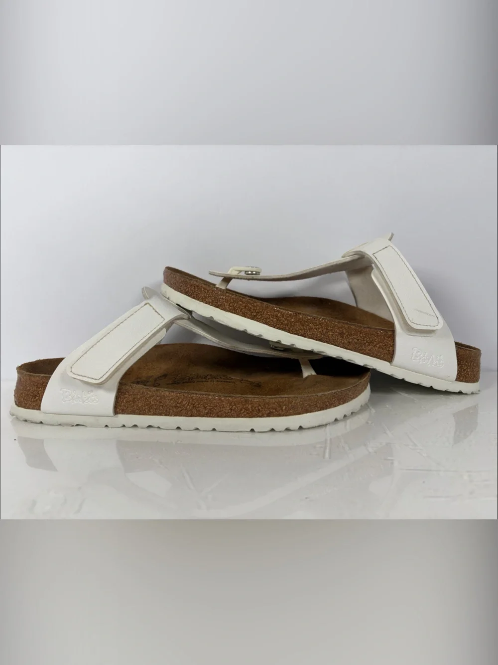 Birki’s by Birkenstock White Leather Thong Sandals EU 41 US Women’s 10